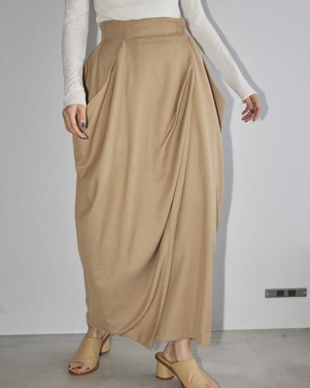 Drape Satin Skirt ナチュラル 38