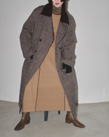 Doublecollar Tweed Coat/TODAYFUL12320011 - Select Shop Loozel