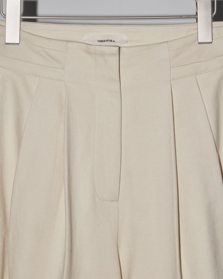 Peachskin Tuck Trousers/TODAYFUL12320719 - Select Shop Loozel