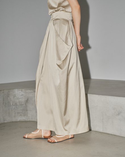 Satin Drape Skirt/TODAYFUL12410803 - Select Shop Loozel