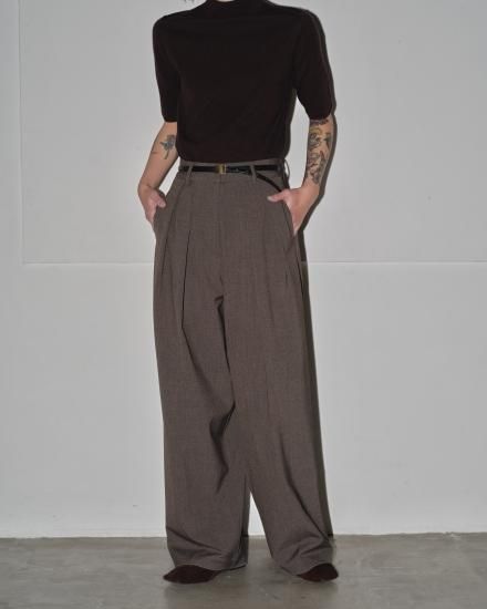 【。さん専用】Doubletuck Smooth Trousers 36 Doubletuck Smooth Trousers(36 OLIVE): TODAYFUL: WOMENS