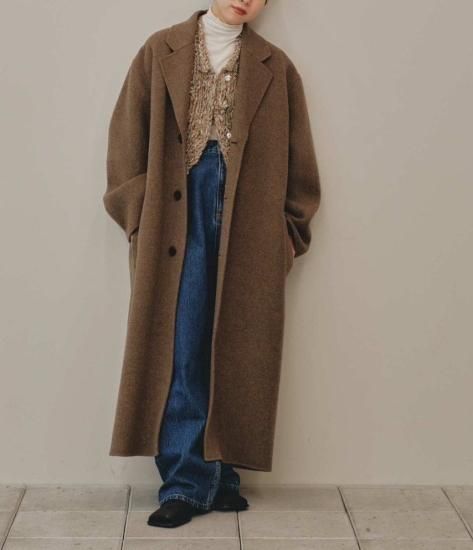 todayful wool over coat 36 ブラウン TODAYFUL(トゥデイフル) Wool Over Coat | サウスオレンジ