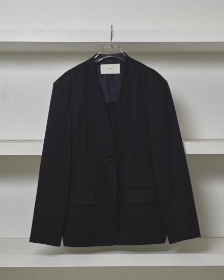 ジャケット・アウター TODAYFUL Collarless Cottonsatin Jacket セール】Collarless Cottonsatin Jacket（テーラードジャケット