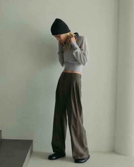 パンツ style up wide pants Pleated Wide Pants | UNIQLO US
