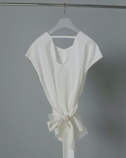 anuke Linen Cachecoeur Tops ホワイト キャナルジーン CANAL JEAN anuke Linen Cachecoeur Tops リネン