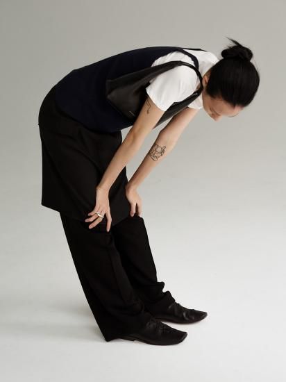 Studio Doe - Square-toe strap cloud slip-on shoes/2405SS01