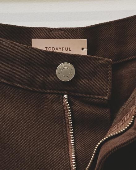 25】TODAYFUL Cary's Denim ブラウン ジーンズ