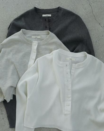 アンヌーク　anuke Waffle Henley Tops トップス anuke / アンヌーク Waffle Henley Tops☆ 25秋冬 62520628