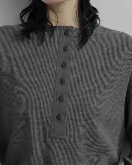 トップス Waffle Henley Tops anuke Waffle Henley Tops/anuke'62520628 - Select Shop Loozel