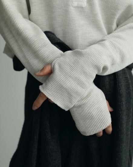 Waffle Henley Tops/anuke'62520628 - Select Shop Loozel