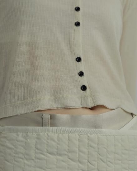 Sheer Rib Cardigan/anuke'62520602 - Select Shop Loozel