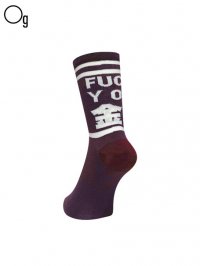 【GanaG Socks】<br>Pay Money Socks / BURGANDY