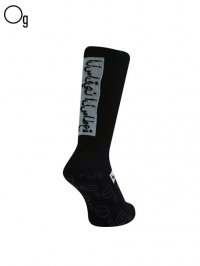 【GanaG Socks】<br>Shine-leg Socks / BLACK