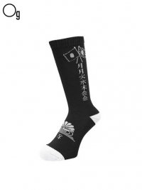 【GanaG Socks】<br>Gyoku-sai Socks / BLACK