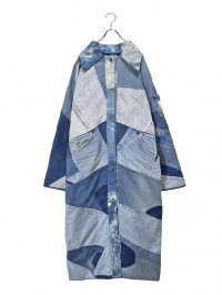 【USED】<br>RECONSTRUCTED CRAZY SWITCHING DENIM COAT