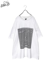 【Past and Drifters】<br>Trick border S/S BIG Tee