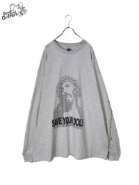 Past and Drifters<br>SAVE YOUR IDOL L/S BIG Tee / GRAY