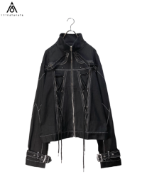 【YOI KADAKADA】<br>Stitched design denim jacket