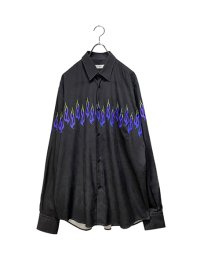 USED<br>FLAME PATTERN L/S SHIRT