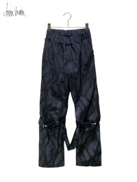 【dena:mana】<br>Dyed tribal camo bondage pants