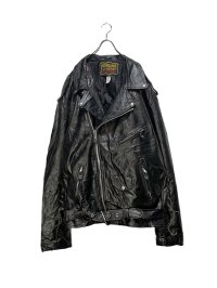 【USED】<br>SUPER BIG LEATHER DOUBLE RIDERS JACKET