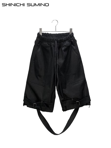 SHINICHI SUMINO】CUT OFF BONDAGE DENIM SHORT PANTS - upanishad. ONLINE SHOP