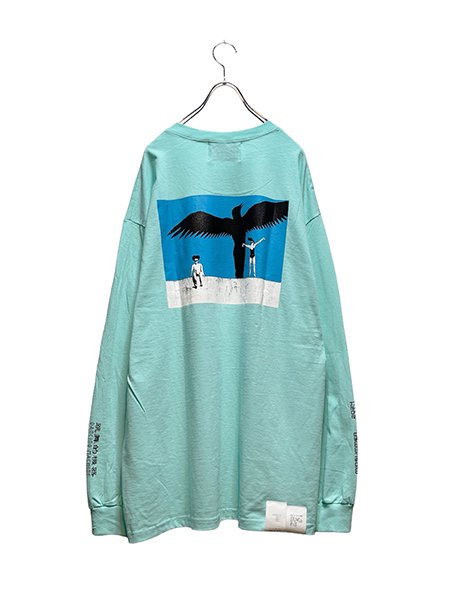 JUVENILE HALL ROLLCALL】JUVENILE HALL ROLLCALL × Dancing Machine L/S Tee /  CELADON - upanishad. ONLINE SHOP