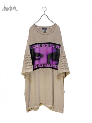 dena:mana<br>"VOID" Faded huge Tee / faded BEIGE