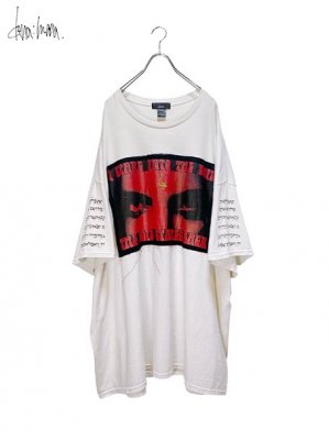 dena:mana<br>"VOID" Faded huge Tee / faded WHITE