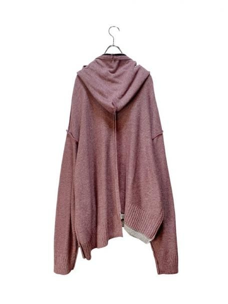 BODYSONG.】REVERSIBLE BALACLAVA ZIP-UP SW / PURPLE