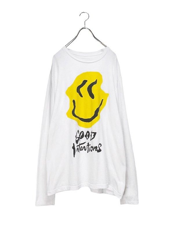 トップス smile USED】 distorted smiley L/S Tee - upanishad. ONLINE SHOP
