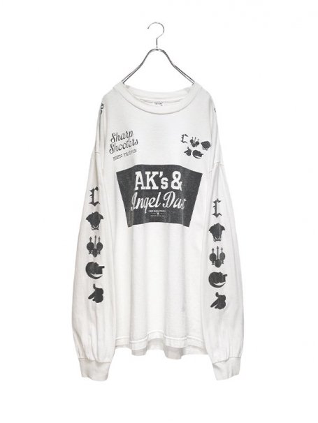 USED<br>AK's & Angel Dust arm print L/S Tee