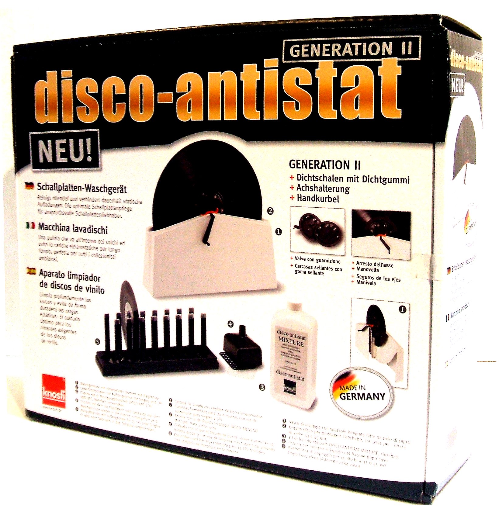 ノスティ 洗浄式LPクリーナーKNOSTI Disco antistat Generation II