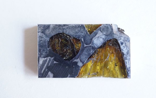 重さ96gフカン パラサイト隕石 標本 9.6g - コレクション