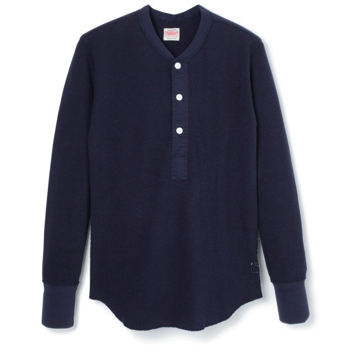 Healthknit（ヘルスニット）/ Double Face Thermal Classic Henley L/S