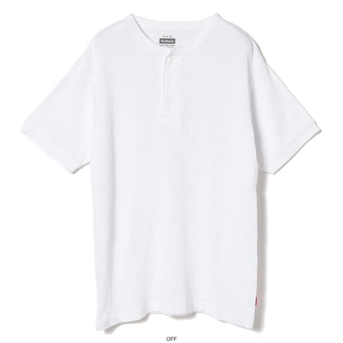 Functional Fabric Waffle Henleyneck S/S（ファンクショナルファブリックワッフル ヘンリーネック半袖Tシャツ  #1201） - ヘルスニットの公式通販サイト │ Healthknit Online Shop