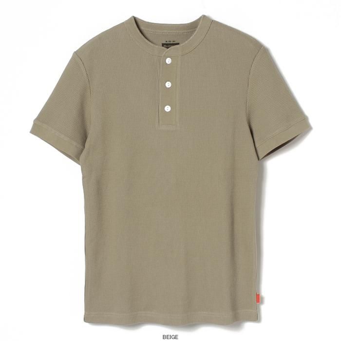 Functional Fabric Waffle Henleyneck S/S（ファンクショナルファブリックワッフル ヘンリーネック半袖Tシャツ  #1201） - ヘルスニットの公式通販サイト │ Healthknit Online Shop