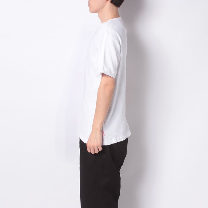 kinema waffle henley neck shirt ヘンリーネック - Tシャツ