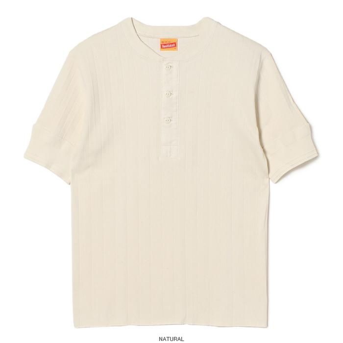 Vintage Broad Rib Henleyneck S/S（ヴィンテージブロードリブ ヘンリーネック半袖Tシャツ #421） -  ヘルスニットの公式通販サイト │ Healthknit Online Shop