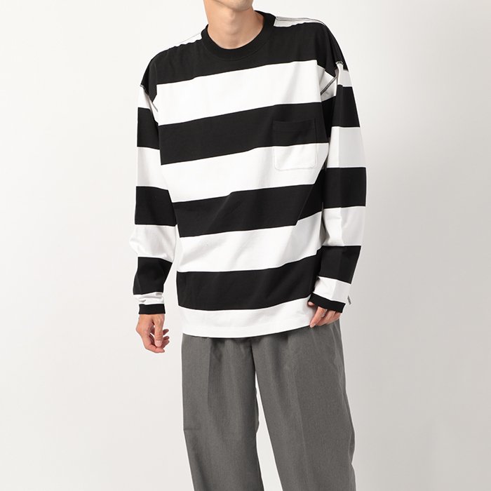 Healthknit BLACK LABEL　L/S PKT T-SHIRT BORDER - ヘルスニットの公式通販サイト │ Healthknit  Online Shop