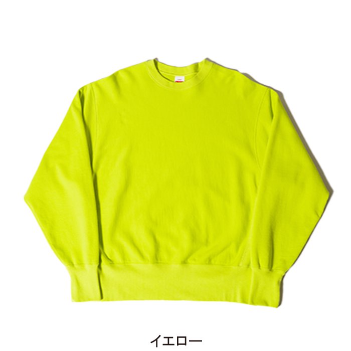 TRACT FLUO YELLOW クルーネックスウェット-