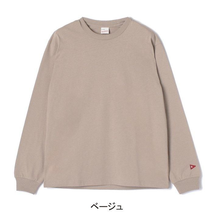 オープンエンドドライ クルーネック長袖Tシャツ