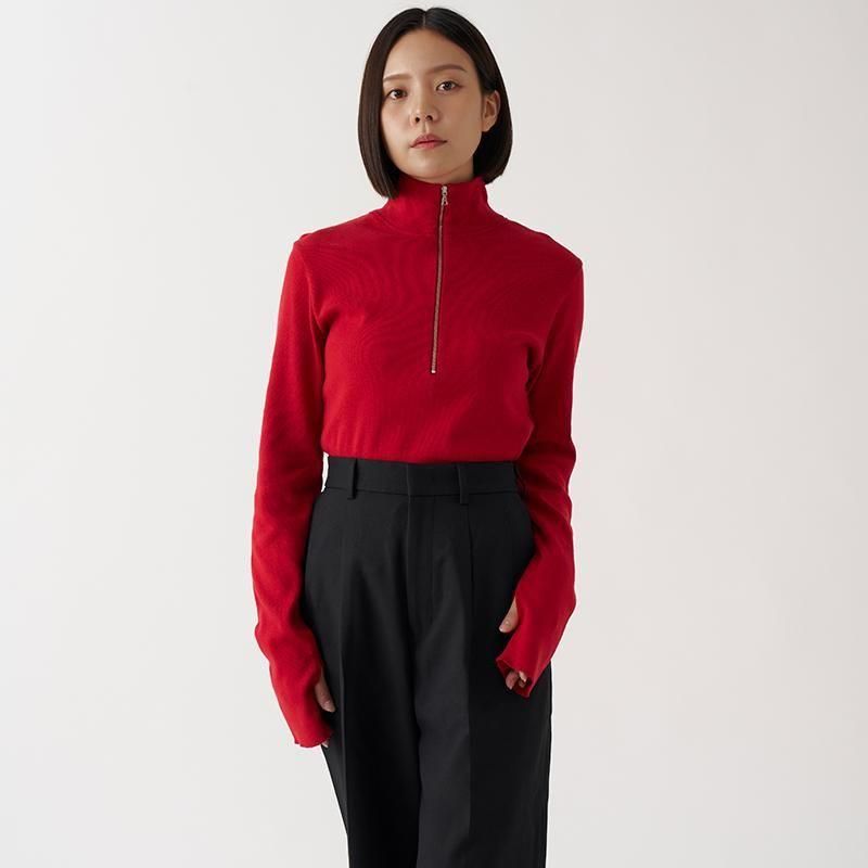 Healthknit（ヘルスニット）/ CLASSIC FRAISE HALF-ZIP HI-NECK