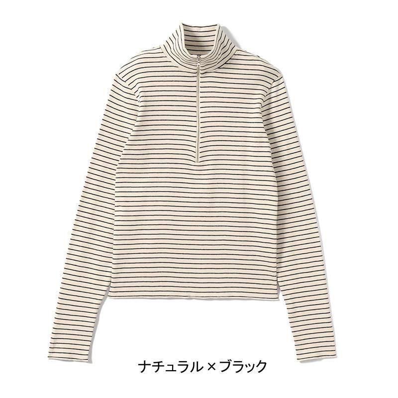 Healthknit（ヘルスニット）/ CLASSIC FRAISE HALF-ZIP HI-NECK