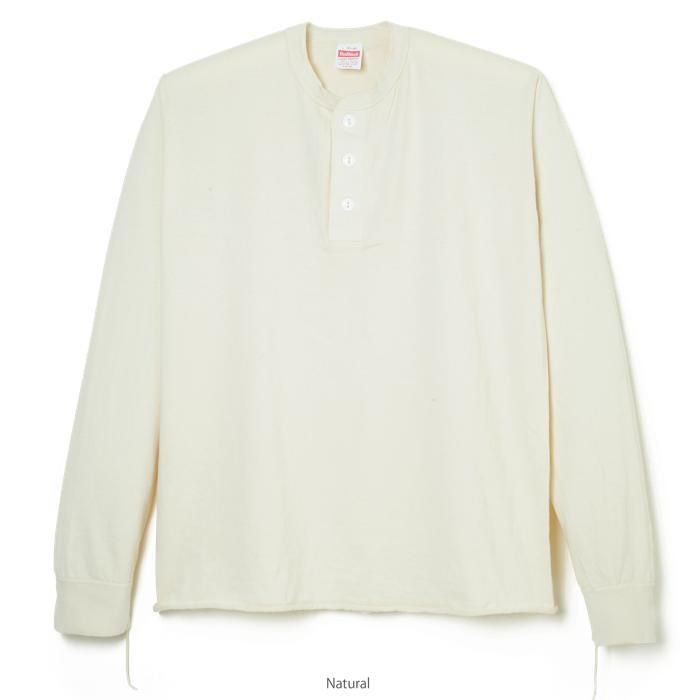 Healthknit（ヘルスニット）/ Henley Neck L/S Tee （ヘンリー