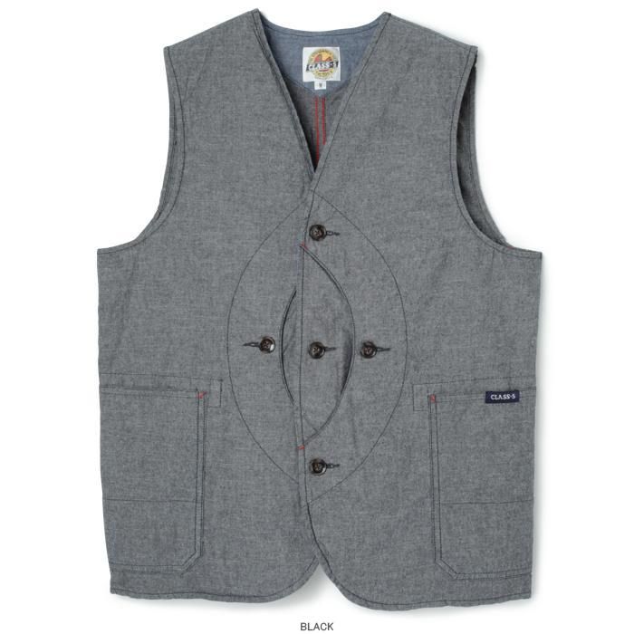 Class5（クラスファイブ）/ CLASS5/Chambray Hunting Vest（シャンブレーハンティングベスト）C5-220