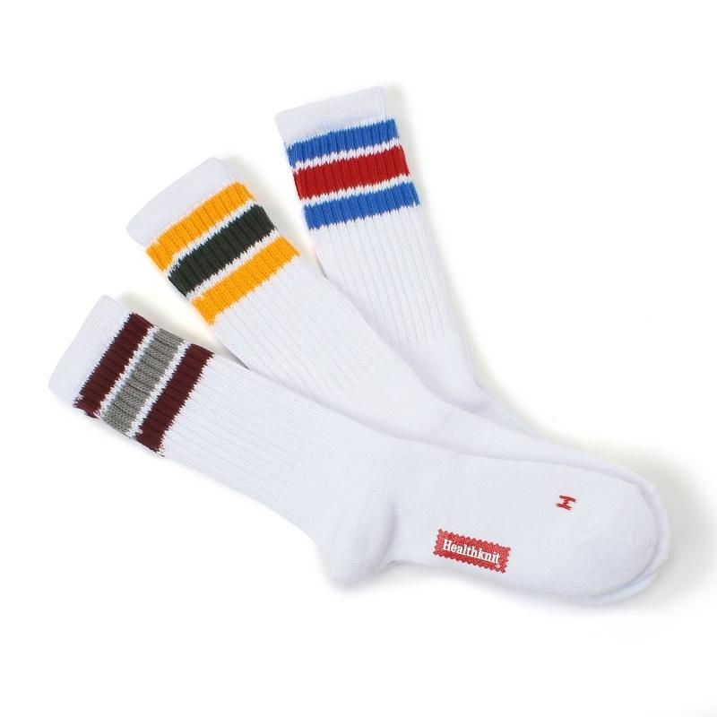 専用　3点まとめ Healthknit（ヘルスニット）/ 配色3本ラインクルー 3Pソックス