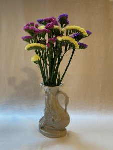 oriental style swan vase / オリエンタルな白鳥の花器