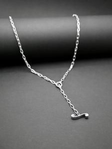 ̤Ǻ silver necklace with pillar hook / ¤TСΥСͥå쥹
