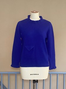 cashmere frill top with pocket / ߥ ե ȥå ݥå